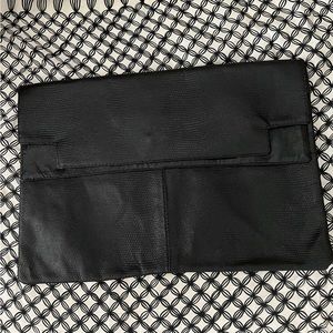 Beautiful Slim Black Italian Genuine Leather Clutch